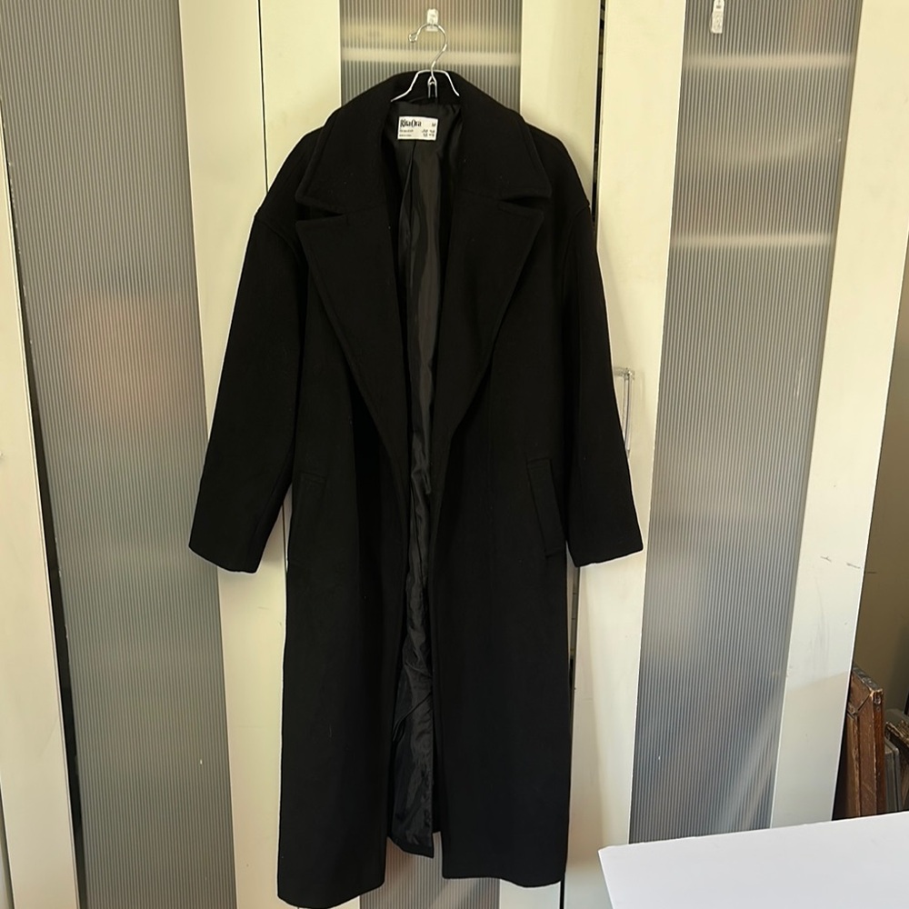 Primark Black Trench Coat Classic Timeless Design